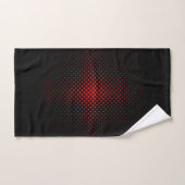 Schwarz-Rot-Halbton-Herz-Muster Badhandtuch Set (Handtuch)