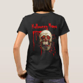 Schwarz-Rot-Halloween-Mama Skull T-Shirt (Rückseite)