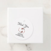 Schwarz-Rot-Japanisch-Koi-Hochzeit Geschenkanhänger (Beispiel)