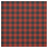 Schwarz & Rot kariert Büffel Plaid rustikal Stoff (Muster)