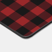 Schwarz/Rot Kariert überprüft Schreibtischunterlage (Ecke)