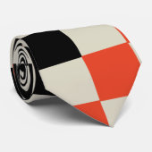 Schwarz/Rot Krawatte (Gerollt)