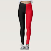 Schwarz-Rot-Leggings Auge für Einfachheit Leggings (Vorderseite)