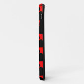Schwarz-Rot-Liebe Case-Mate iPhone Hülle (Hinten/Links)