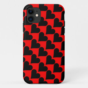 Schwarz-Rot-Liebe iPhone 11 Hülle