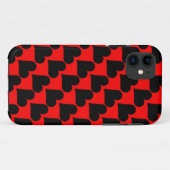 Schwarz-Rot-Liebe Case-Mate iPhone Hülle (Rückseite (Horizontal))