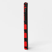 Schwarz-Rot-Liebe Case-Mate iPhone Hülle (Hinten/Links)