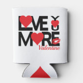 Schwarz-Rot-Liebe Mehr Dosenkühler (Rückseite)