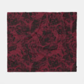 Schwarz-Rot-Marmor-Muster. Fleecedecke (Vorderseite (Horizontal))