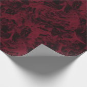 Schwarz-Rot-Marmor-Muster. Geschenkpapier (Ecke)