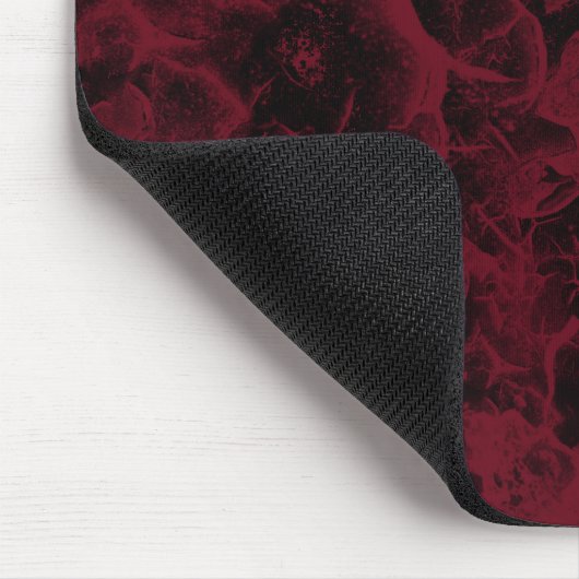 Schwarz-Rot-Marmor-Muster. Mousepad (Ecke)