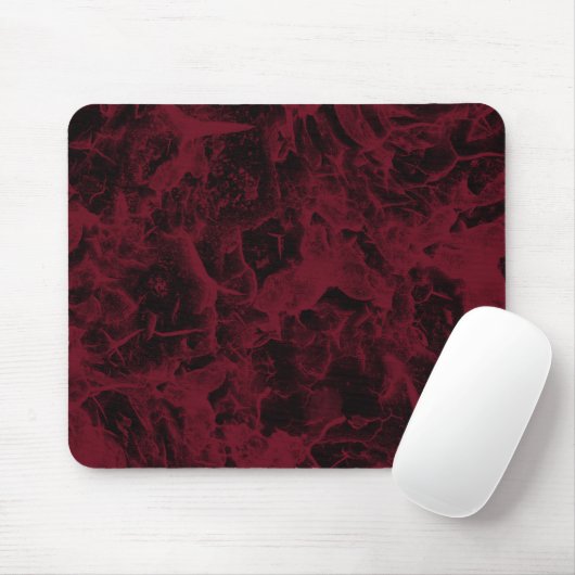 Schwarz-Rot-Marmor-Muster. Mousepad (Mit Mouse)