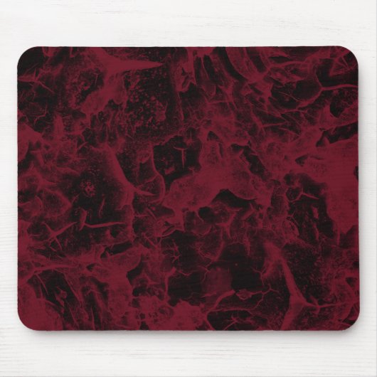 Schwarz-Rot-Marmor-Muster. Mousepad (Vorne)