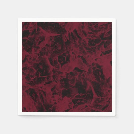 Schwarz-Rot-Marmor-Muster. Serviette (Vorderseite)