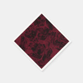 Schwarz-Rot-Marmor-Muster. Serviette (Ecke)