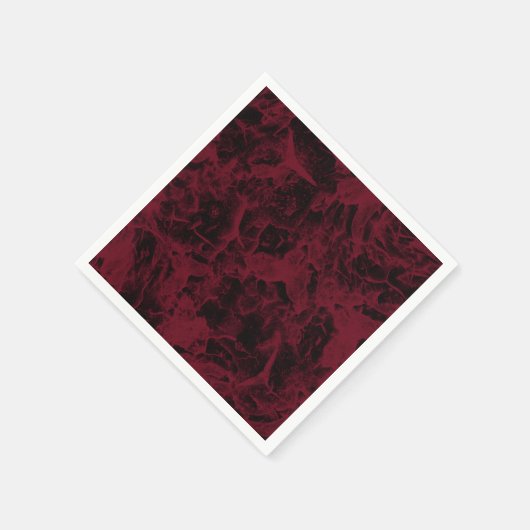 Schwarz-Rot-Marmor-Muster. Serviette (Ecke)