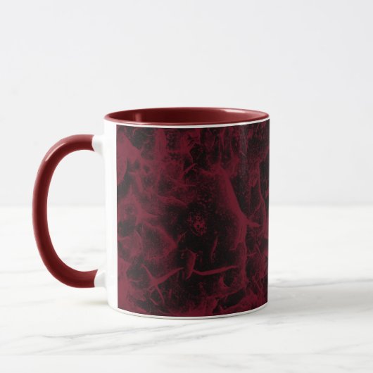 Schwarz-Rot-Marmor-Muster. Tasse (Links)