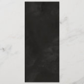 Schwarz, rot menükarte (Rückseite)