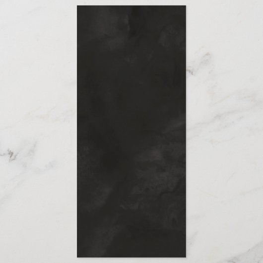 Schwarz, rot menükarte (Rückseite)