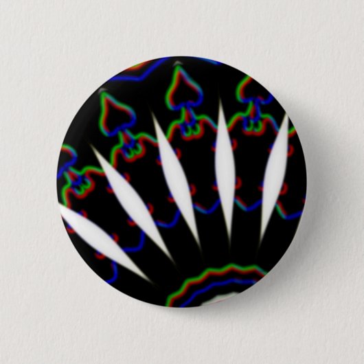 schwarz-rot-MODERN Button (Vorderseite)