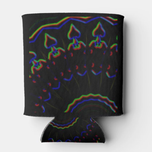 schwarz-rot-MODERN Dosenkühler (Rückseite)