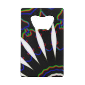 schwarz-rot-MODERN Geldbeutel Flaschenöffner (Vorderseite)