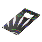 schwarz-rot-MODERN Geldbeutel Flaschenöffner (Vorderseite Schrägansicht)