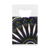 schwarz-rot-MODERN Geldbeutel Flaschenöffner (Rückseite)