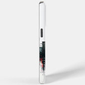 Schwarz-Rot-Moderne Stadtbild Case-Mate iPhone Hülle (Rückseite / Rechts)