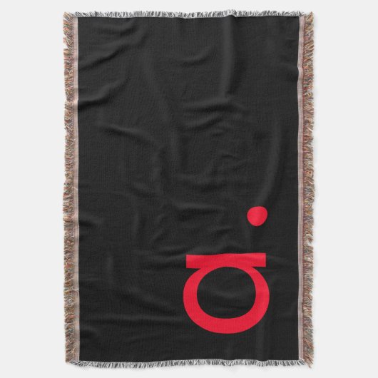 Schwarz-Rot-Monogramm-Anfangsbuchstaben Moderner S Decke (Vorderseite Vertikal)