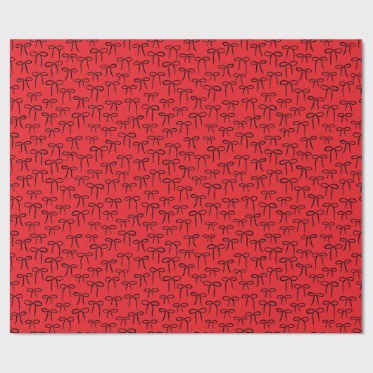 Schwarz-Rot-Muster Geschenkpapier (Flach)