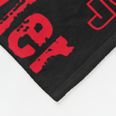 Schwarz-Rot-Neon-Flammen-Namenskollage Fleecedecke (Ecke)