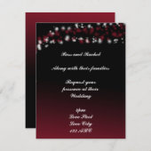 Schwarz-Rot-Ober-Einladungen Einladung (Vorne/Hinten)