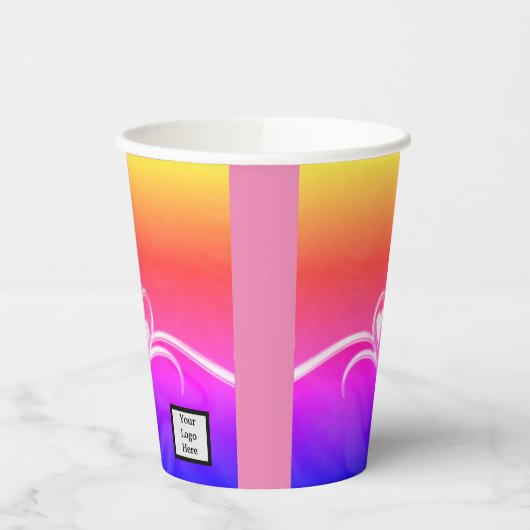 Schwarz-Rot-Papier-Cups Pappbecher (Links)