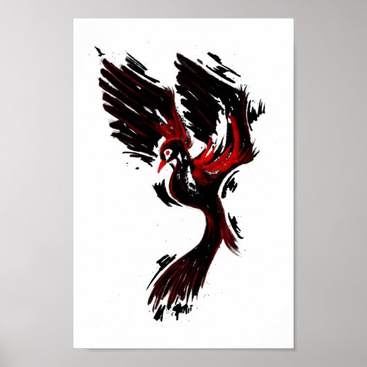 Schwarz-Rot-Phoenix Poster (Vorne)