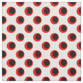 Schwarz-Rot-Polka-Dot-Muster Stoff (Muster)