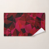 Schwarz, rot, polygonal badhandtuch set (Handtuch)