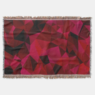 Schwarz, rot, polygonal decke