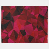 Schwarz, rot, polygonal fleecedecke (Vorderseite (Horizontal))