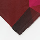 Schwarz, rot, polygonal fleecedecke (Ecke)
