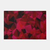 Schwarz, rot, polygonal fußmatte (Vorderseite)