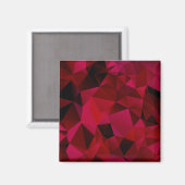 Schwarz, rot, polygonal magnet (Vorderseite/Rückseite)