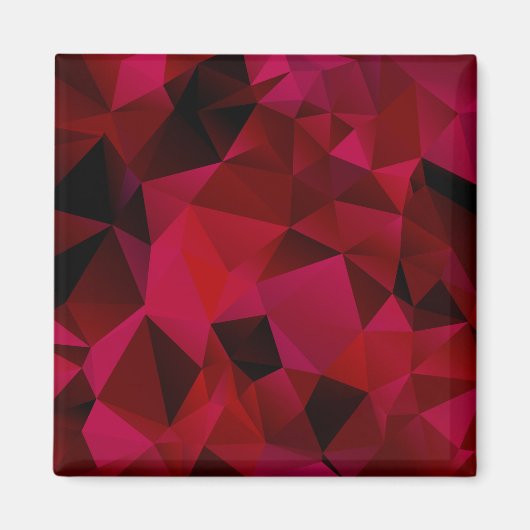Schwarz, rot, polygonal magnet (Vorne)
