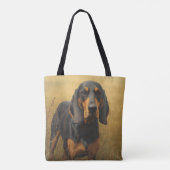 Schwarz-Rot-Rauhhaarbracke Tasche (Rückseite)