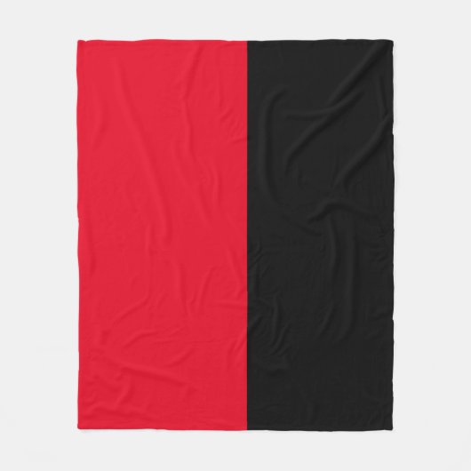 Schwarz-Rot-Schlichte, einfache Farben Blankon Fleecedecke (Vorderseite)