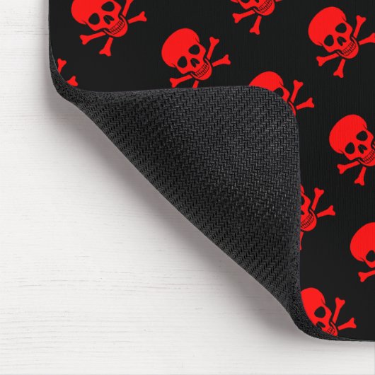 Schwarz-Rot-Skulpturen mit benutzerdefiniertem Tex Mousepad (Ecke)