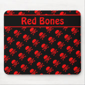 Schwarz-Rot-Skulpturen mit benutzerdefiniertem Tex Mousepad (Vorne)