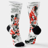 Schwarz-Rot-Socke Socken (Gewinkelt)