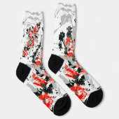 Schwarz-Rot-Socke Socken (Rechts)
