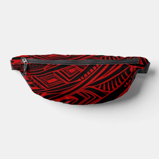 Schwarz-Rot-Stämme Abstrakt Bauchtasche (Ablage )